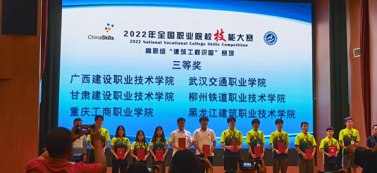 2022年全国职业院校技能大赛开云线上平台_开云（中国）工程识图赛项三等奖颁奖