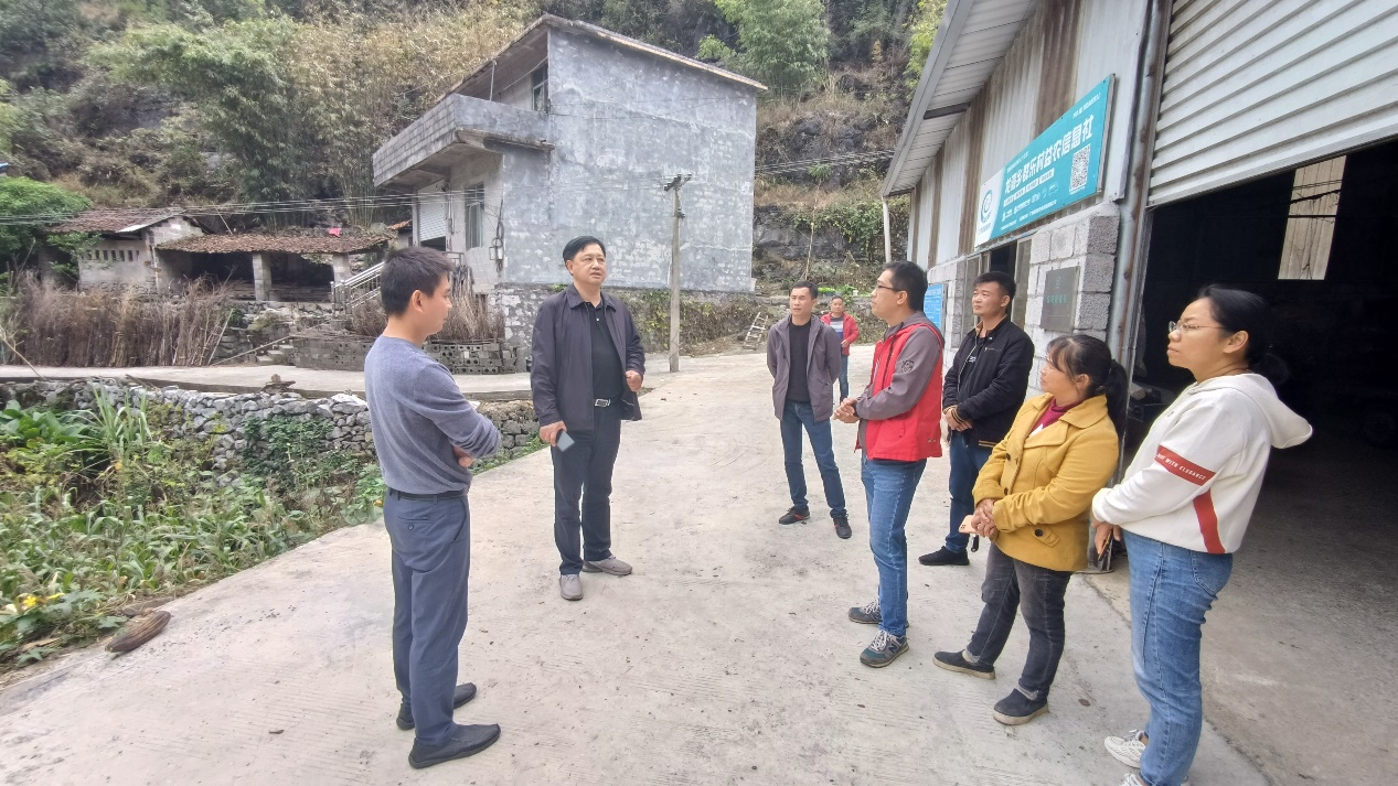 龙湾乡群乐村调研现场